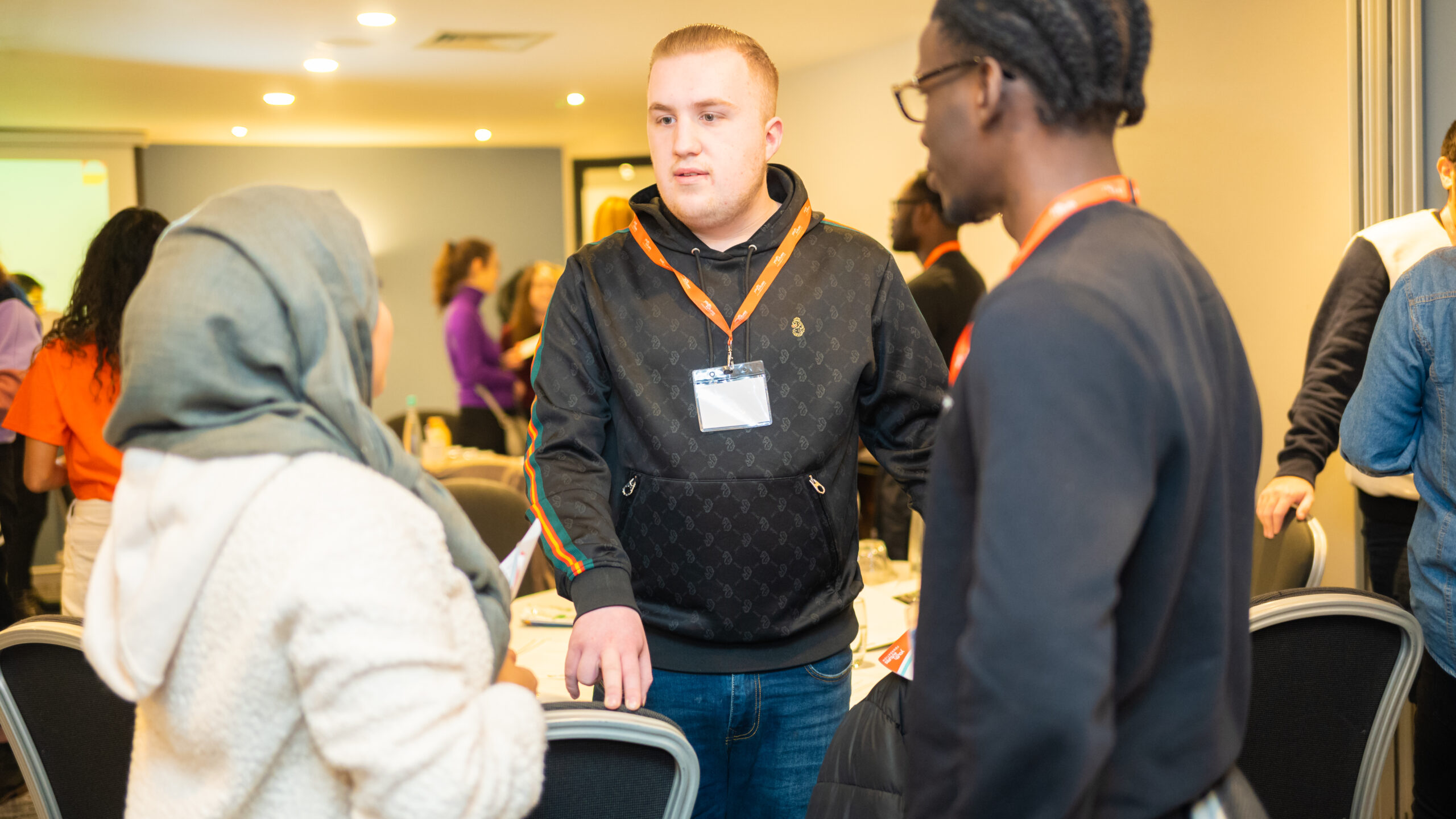 Young people in coversation at a Youth Futures event