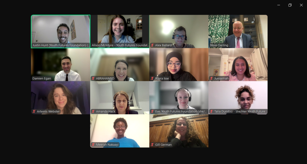 Ambassadors of Youth Futures Foundation’s Future Voices Group share their lived experiences of finding employment and using Jobcentres with the House of Commons Work & Pensions Select Committee.